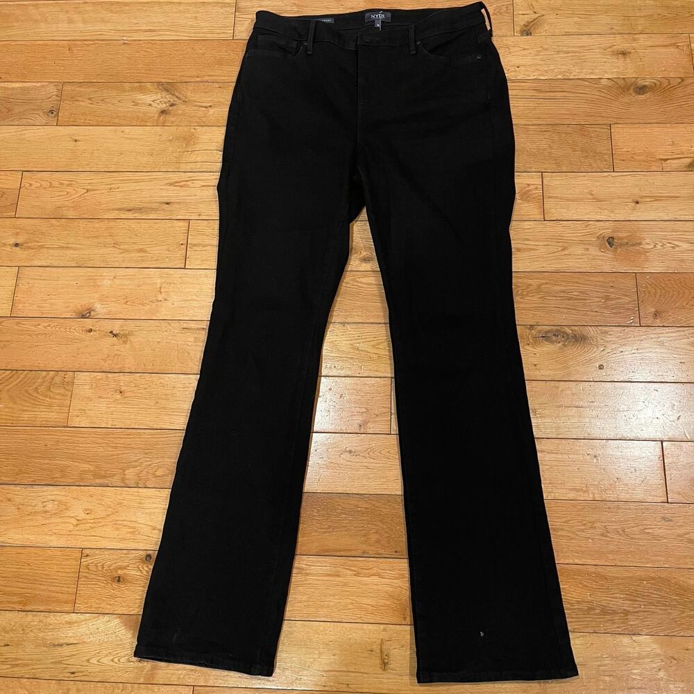 Not Your Daughters‎ Jeans Barbara Bootcut  Women Size 10 Black Denim Flare